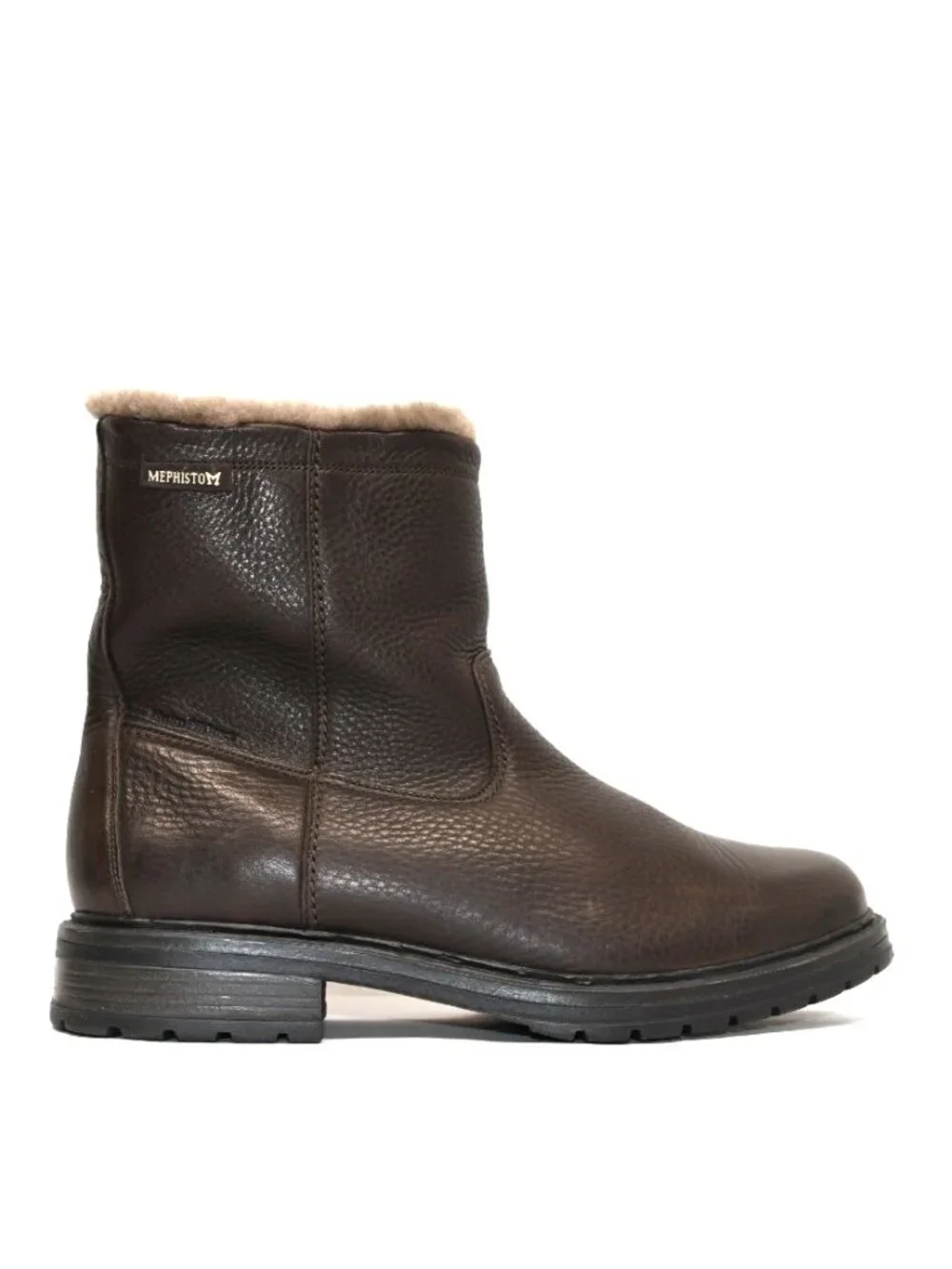 New! Mephisto Leonard Waterproof Genuine Shearling Lined Boot Brown 10 US DD538